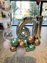 Mini Bouquet cumpleaños plata/verde